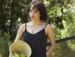 Coyuchi Best Sellers Solstice Romper - Deep Graphite