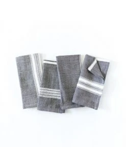 Creative Women Aden Napkin - Gray + Natural