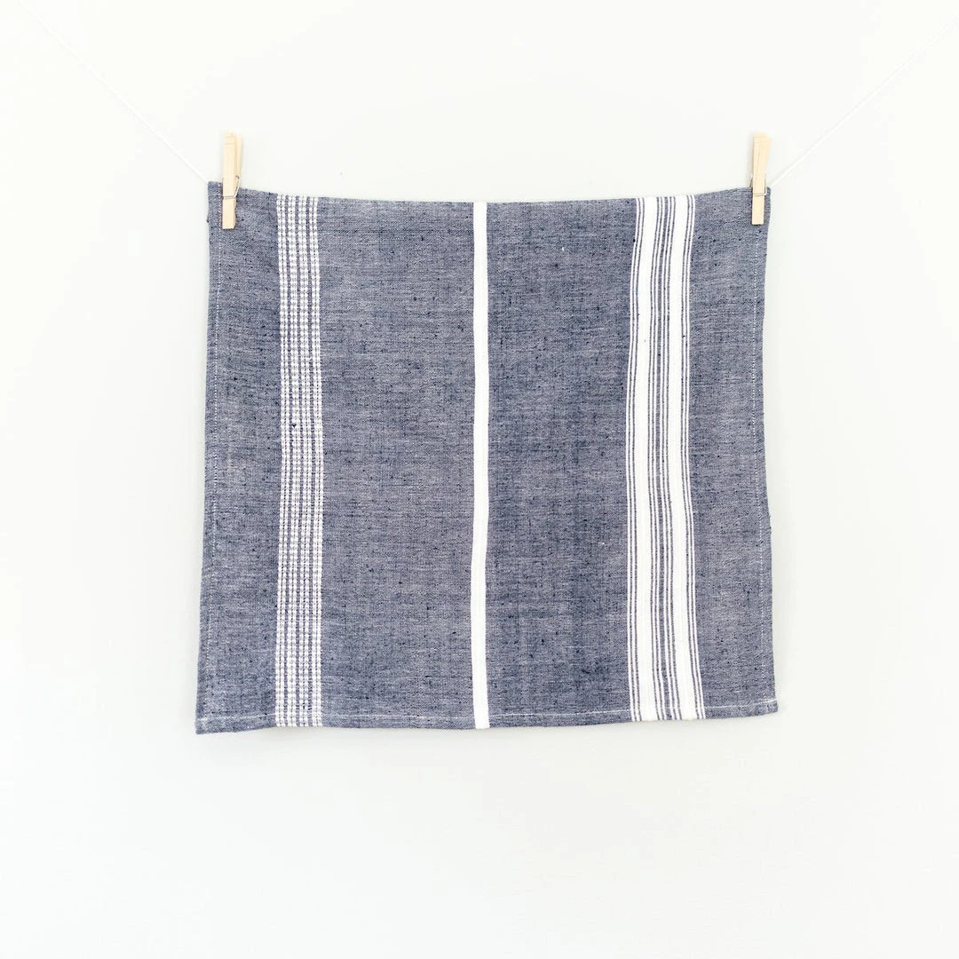 Creative Women Best Sellers Aden Napkin - Navy + Natural 4 Creative Women Best Sellers Aden Napkin - Navy + Natural
