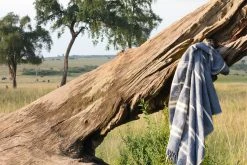 Creative Women Aden Bath Towel - Navy + Natural Home Goods