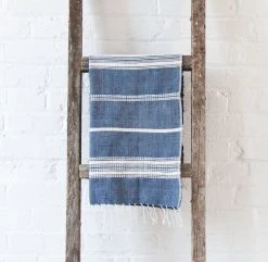 Creative Women Aden Hand Towel - Navy + Cream Best Sellers