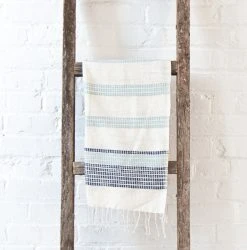 Creative Women Best Sellers Camden Hand Towel - Azure + Navy