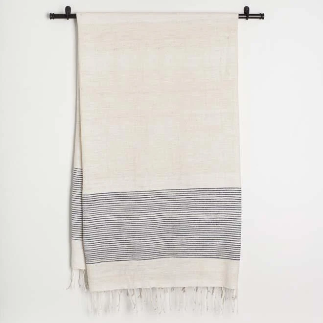 Creative Women Home Goods Riviera Bath Towel - Navy 5 Creative Women Home Goods Riviera Bath Towel - Navy