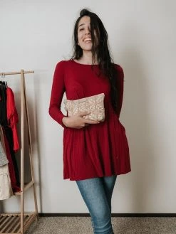 Carry Courage Creator Cork Essential Oils Bag - Cream