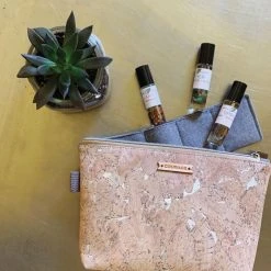 Carry Courage Accessories Creator Cork Essential Oils Bag - Silver