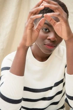 Synergy Organic Clothing Crew Sweater - Stripe