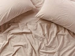 Coyuchi Crinkled Percale Sheet Set Home Goods