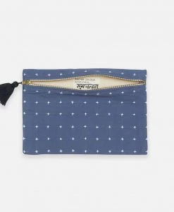 Anchal Cross Stitch Clutch Pouch