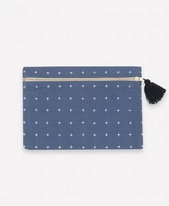 Anchal Cross Stitch Clutch Pouch