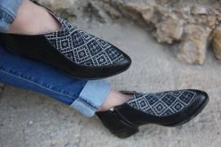 Darzah Special Occasion Tatreez Bootie - Black