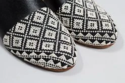 Darzah Black Tatreez Flat D'orsay 17 Darzah Black Tatreez Flat D'orsay