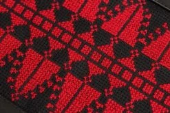 Darzah Accessories Cypress Tatreez Crossbody Bag - Red