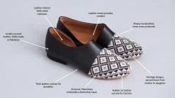 Darzah Shoes Tatreez Flats - Rose