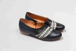 Darzah Shoes Tatreez Oxford - Black