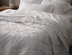 Coyuchi Home Goods Diamond Stitched Comforter