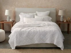Coyuchi Home Goods Diamond Stitched Comforter
