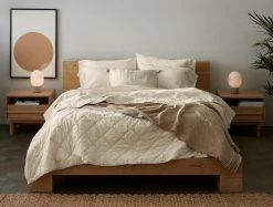 Coyuchi Home Goods Diamond Stitched Comforter