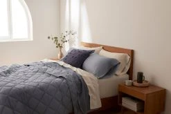 Coyuchi Home Goods Diamond Stitched Comforter