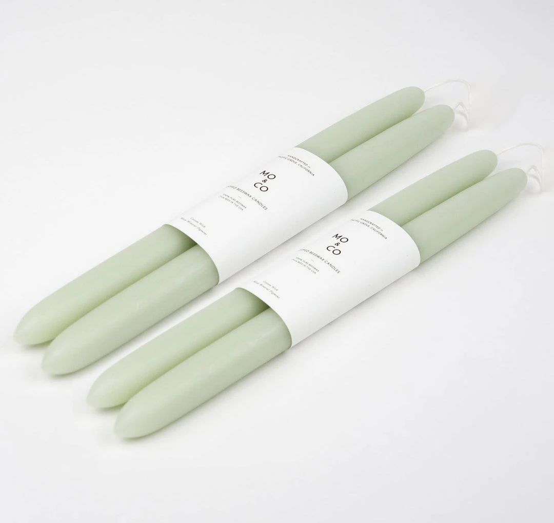 Mo&Co Home Dipped Beeswax 14" Taper Candles 11 Mo&Co Home Dipped Beeswax 14" Taper Candles