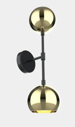 Dounia Home Mishal Dual Globe Wall Sconce Lighting