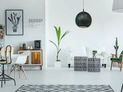 Dounia Home Najma Reversed Pendant Light - Gunmetal Lighting