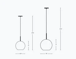 Dounia Home Lighting Nur Pendant Light - Silver