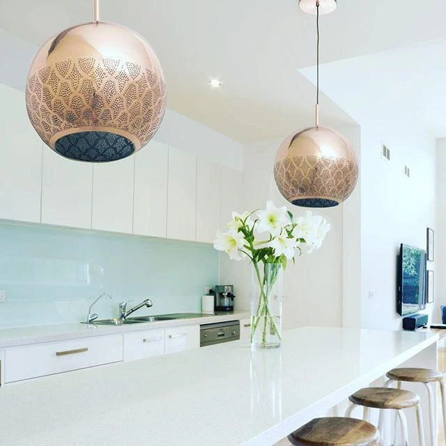 Dounia Home Nur Reversed Pendant Light - Brass Lighting 8 Dounia Home Nur Reversed Pendant Light - Brass Lighting