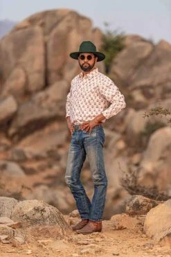 Dushyant Asthana Men's Bandit Western Shirt - Floral Print