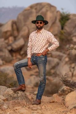 Dushyant Asthana Men's Bandit Western Shirt - Floral Print