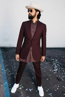 Dushyant Asthana Men's Jaipur Oversized Shirt - Fired Brick