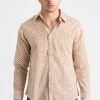 Dushyant Asthana Men's Amir Long Sleeve Shirt - Grid