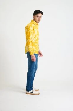 Dushyant Asthana Men's Amir Long Sleeve Shirt - Citrus 8 Dushyant Asthana Men's Amir Long Sleeve Shirt - Citrus
