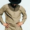 Dushyant Asthana Men's Bombay Oversized Shirt - Military Olive 2 Dushyant Asthana Men's Bombay Oversized Shirt - Military Olive