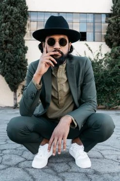 Dushyant Asthana Men's Bombay Oversized Shirt - Military Olive