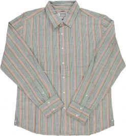 Dushyant Asthana Men's Amir Shirt - Green Stripes