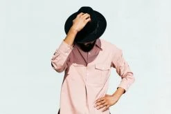 Dushyant Asthana Men's Kameez Oversized Shirt - Cameo Pink