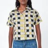 Dushyant Asthana Clothing Michelle Chessboard Short Sleeve Shirt