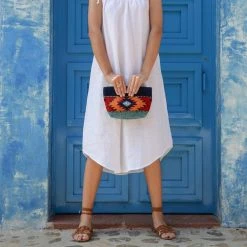 MZ Fair Trade Accessories Eagle Eye Wool Clutch Bag