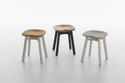 Emeco Su Small Stool - Aluminum Frame