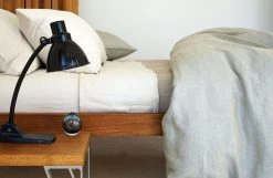 Area Home Home Goods Emile Linen Duvet Cover - Mineral