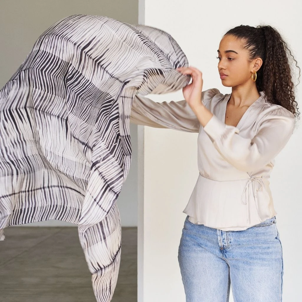 Studio Variously Ero Silk Scarf Accessories 6 Studio Variously Ero Silk Scarf Accessories