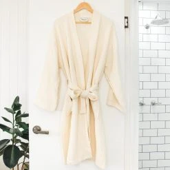 Ettitude Best Sellers Unisex Bamboo Waffle Robe - Natural