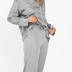 Ettitude Best Sellers Charcoal Bamboo Lyocell Pajama Pants - Dove Gray