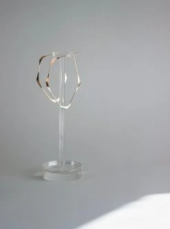 L.Greenwalt Jewelry Best Sellers Facet Hoop Earrings