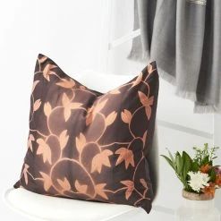 Studio Variously Folio Silk Throw Pillow - Ebony
