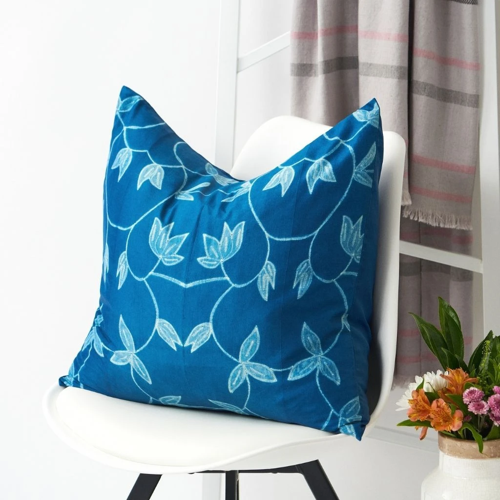 Studio Variously Folio Silk Throw Pillow - Indigo Home Goods 5 Studio Variously Folio Silk Throw Pillow - Indigo Home Goods