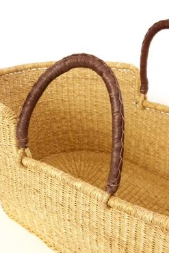 Swahili African Modern Home Goods Moses Bassinet Basket - Natural 10 Swahili African Modern Home Goods Moses Bassinet Basket - Natural