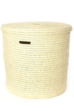 Swahili African Modern Gingerbread Tree Doum Palm Hamper Basket Set