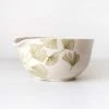 Moonshine Design Ginkgo Leaf Porcelain Matcha Bowl Home Goods