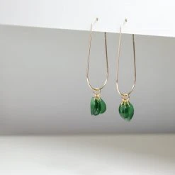 Giulia Letzi + META Jewelry Best Sellers Ginevra Upcycled Drop Earrings - Emerald